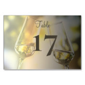 Elegante champagneglazen bruiloft receptie kaart (Achterkant)