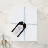 Elegante champagneglazen Dank u voor de partij Cadeaulabel (Met Touw)