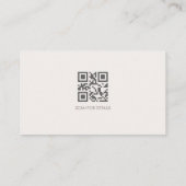 Elegante Champagnetint Monogram-handtekening Visitekaartje (Achterkant)