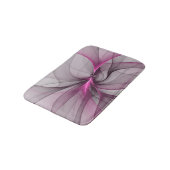 Elegante Chaos Moderne Abstracte Roze Fractale Kun Badmat (Gekanteld)