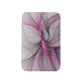 Elegante Chaos Moderne Abstracte Roze Fractale Kun Badmat (Voorkant Verticaal)