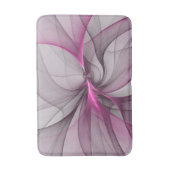 Elegante Chaos Moderne Abstracte Roze Fractale Kun Badmat (Voorkant Verticaal)
