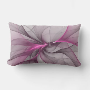 Elegante Chaos Moderne Abstracte Roze Fractale Kun Buitenkussen