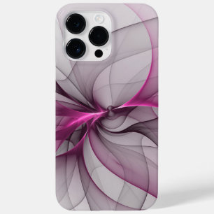 Elegante Chaos Moderne Abstracte Roze Fractale Kun Case-Mate iPhone 14 Pro Max Hoesje