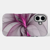 Elegante Chaos Moderne Abstracte Roze Fractale Kun Case-Mate iPhone Case (Achterkant (horizontaal))