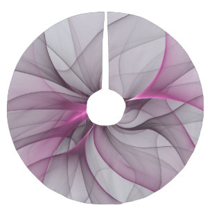Elegante Chaos Moderne Abstracte Roze Fractale Kun Kerstboom Rok