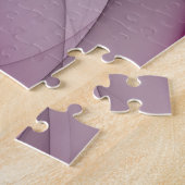 Elegante Chaos Moderne Abstracte Roze Fractale Kun Legpuzzel (Zijkant)