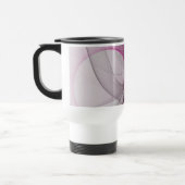 Elegante Chaos Moderne Abstracte Roze Fractale Kun Reisbeker (Links)