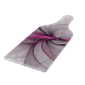 Elegante Chaos Moderne Abstracte Roze Fractale Kun Snijplank (Hoek)
