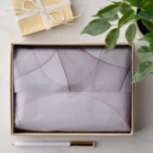 Elegante Chaos Moderne Abstracte Roze Fractale Kun Tissuepapier (Geschenk)
