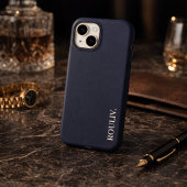 Elegante Charcoal Navy Minimalistisch ROULIV Case-Mate iPhone Case