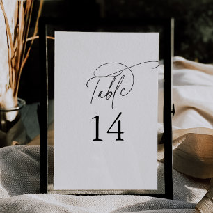 Elegante Charm 5x7" Trouwtafel nummers