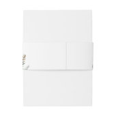 Elegante Charm Garden bruiloft uitnodiging buikban Uitnodigingen Wikkel (Achterkant Voorbeeld)