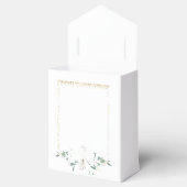 Elegante Charm Green Wildflower bruiloft Bedankdoosjes (Geopend)