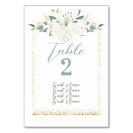 Elegante Charm Green Wildflower bruiloft Kaart