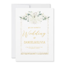 Elegante Charm Green Wildflower bruiloft