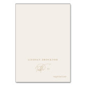 Elegante Charm Ivoor Gast Naam Trouwplaats Kaarten (Voorkant)