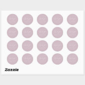 Elegante Charm Roze Bruiloft Dank u Stickers (Vel)