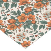 Elegante Charmante Herfst Bloemen Warm Eetruimte Lange Tafelloper (Hoek)