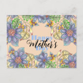 Elegante Charmante Kleurrijke Bloemen Moederdag Briefkaart (Voorkant)