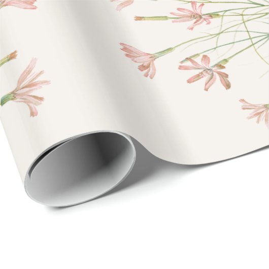 Elegante charme wilde bloem bruiloft cadeaupapier (Rol Hoek)