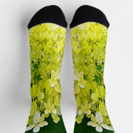 Elegante Chartreuse Groen Limelight Hortensia Sokken