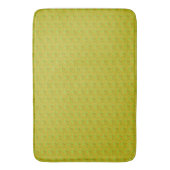 Elegante Chartreuse Groene Bloempatroon Badmat (Voorkant Verticaal)