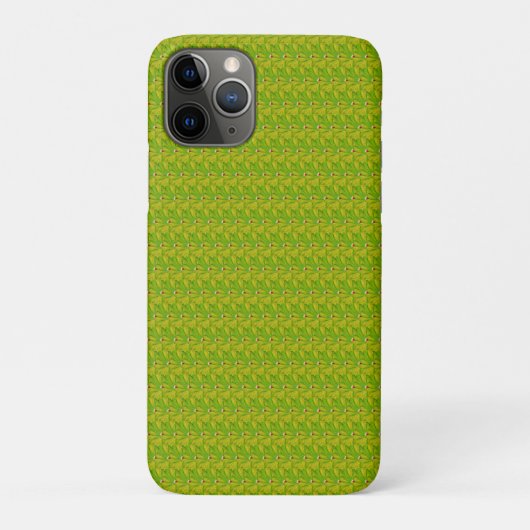 Elegante Chartreuse Groene Bloempatroon Case-Mate iPhone Case (Achterkant)