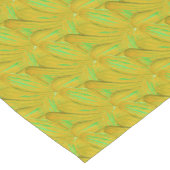 Elegante Chartreuse Groene Bloempatroon Korte Tafelloper (Hoek)