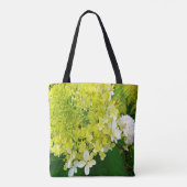 Elegante Chartreuse Groene Limelight Hortensia Tote Bag (Achterkant)