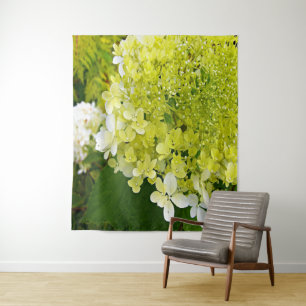 Elegante Chartreuse Groene Limelight Hortensia Wandkleed