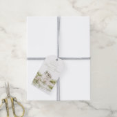 Elegante Chateau Franse Romantische Bruidsuitnodig Cadeaulabel (Met Touw)