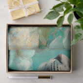 Elegante Cheetah en Bloemen Decoupage Tissuepapier (Geschenk)