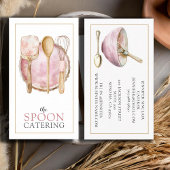 Elegante chef-kok Catering Whisky Spoon Spatula Visitekaartje