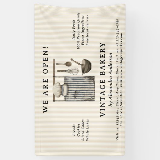 Elegante  Chef's Equipment Bakery Spandoek (Verticaal)