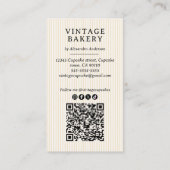 Elegante  Chef's Equipment Visitekaartje (Achterkant)