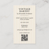 Elegante  Chef's Equipment Visitekaartje (Achterkant)