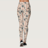 Elegante Cherry Blossom Sakura - Roze & Wit Leggings (Achterkant)