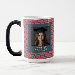 Elegante Chevron Print Foto Aandenken Magische Mok
