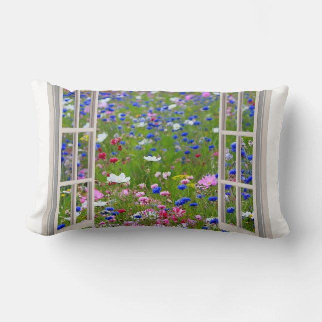 Elegante Chic Aziza bloesems Kussen (Voorkant)
