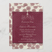  elegante chic bachelorette - partij nodigt uit kaart (Voorkant / Achterkant)