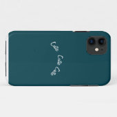 Elegante Chic Blauw Teal Case-Mate iPhone Case (Achterkant (horizontaal))