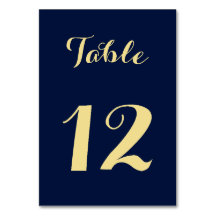 Elegante Chic Blauwe Nep Gouden Script Trouwfeest