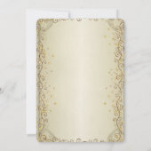 Elegante Chic Bloemen Bruidsdouche Kaart (Achterkant)