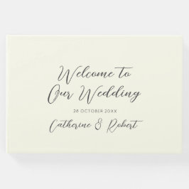 Elegante Chic Blue Horse Toile Wedding Gastenboek