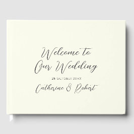 Elegante Chic Blue Horse Toile Wedding Gastenboek