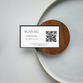 Elegante & Chic botanische kam monogram bruiloft Informatiekaartje