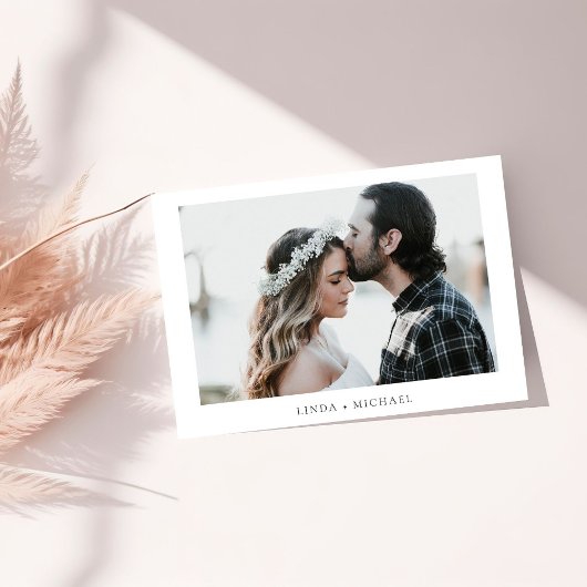 Elegante & Chic botanische kam monogram bruiloft Save The Date