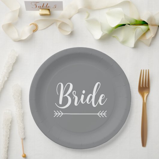 elegante chic BRUID | Papieren Bordje (Huwelijk)