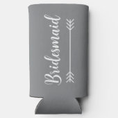 elegante chic bruidsmeisje | seltzer blikjeskoeler (Achterkant)